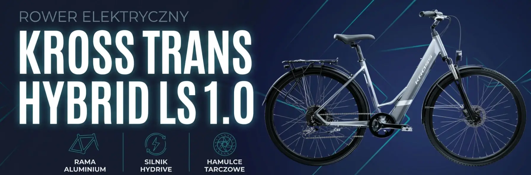 Rower elektryczny KROSS TRANS HYBRID LS 1.0