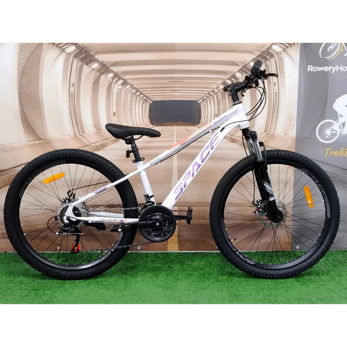 Rower górski dla dziewczynki SATURN rama 13″ koła 26″