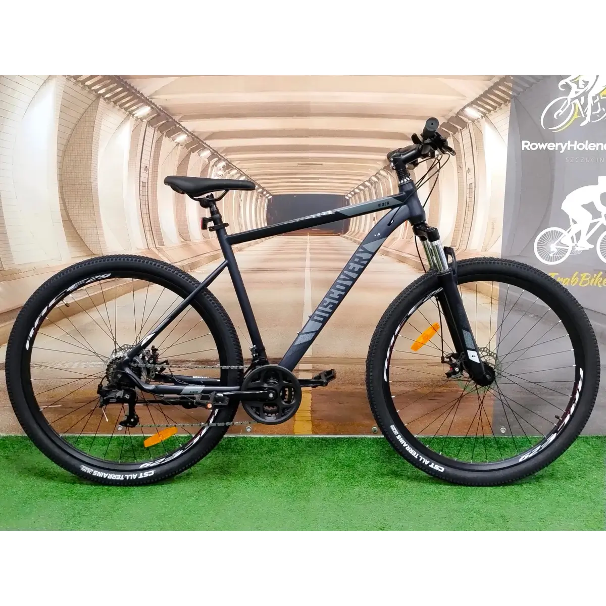 Rower górski MTB RIDER rama 21″ koła 29″ CZARNO-SZARY