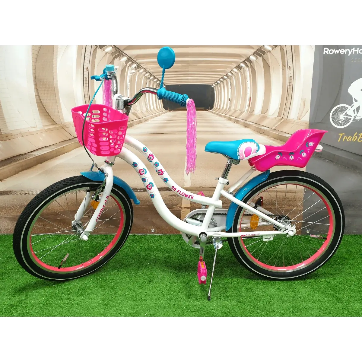 Rower dziecięcy FLOWER rama 10″ koła 20″ 5 lat+